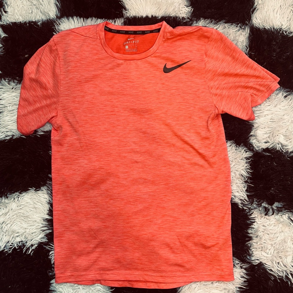 Nike Men's Heathered Red Dri-FIT Tee